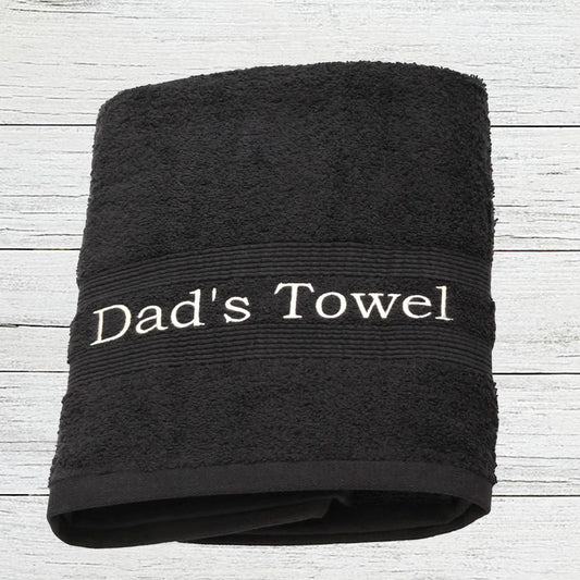 Mens Hand Towel with Personalised Embroidered Name