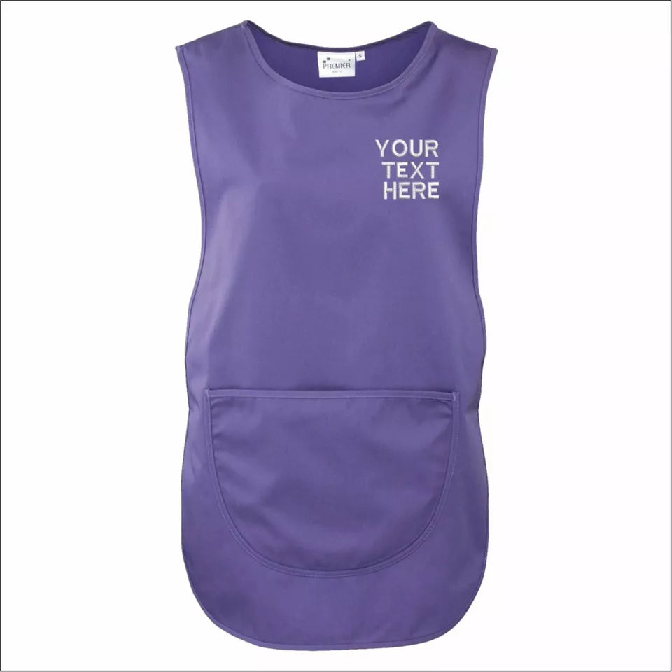 Personalised Custom Embroidered Ladies Pocket Tabard