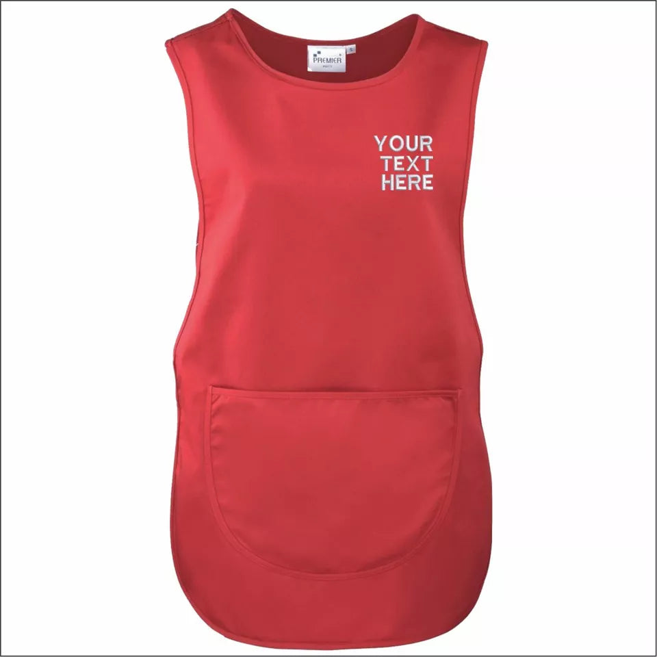 Personalised Custom Embroidered Ladies Pocket Tabard