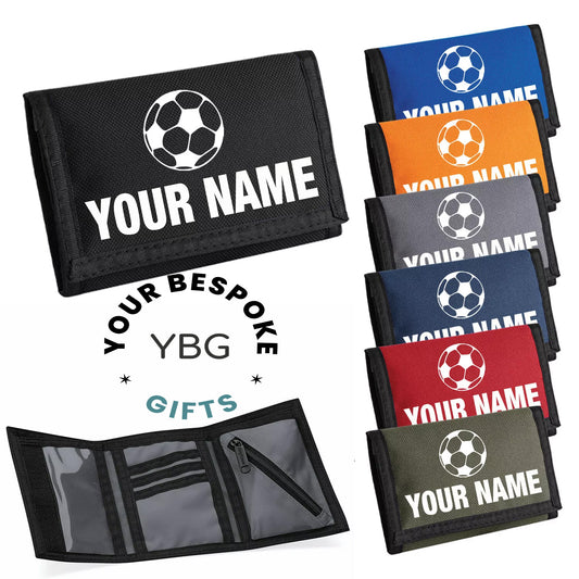 Mens Childs Wallet Personalised Football Wallet