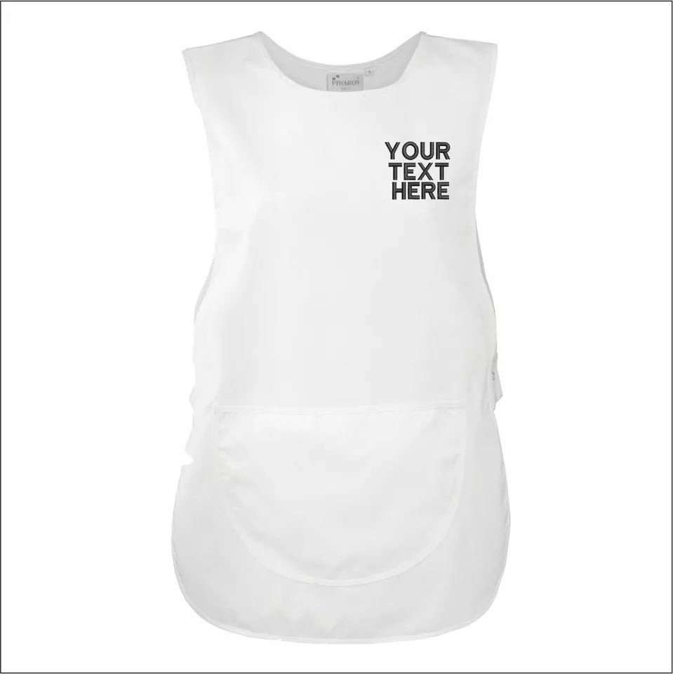 Personalised Custom Embroidered Ladies Pocket Tabard