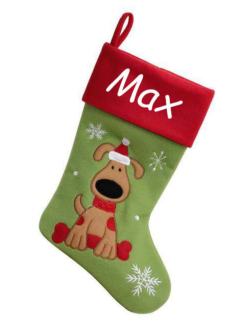 Personalised embroidered Dog Stocking